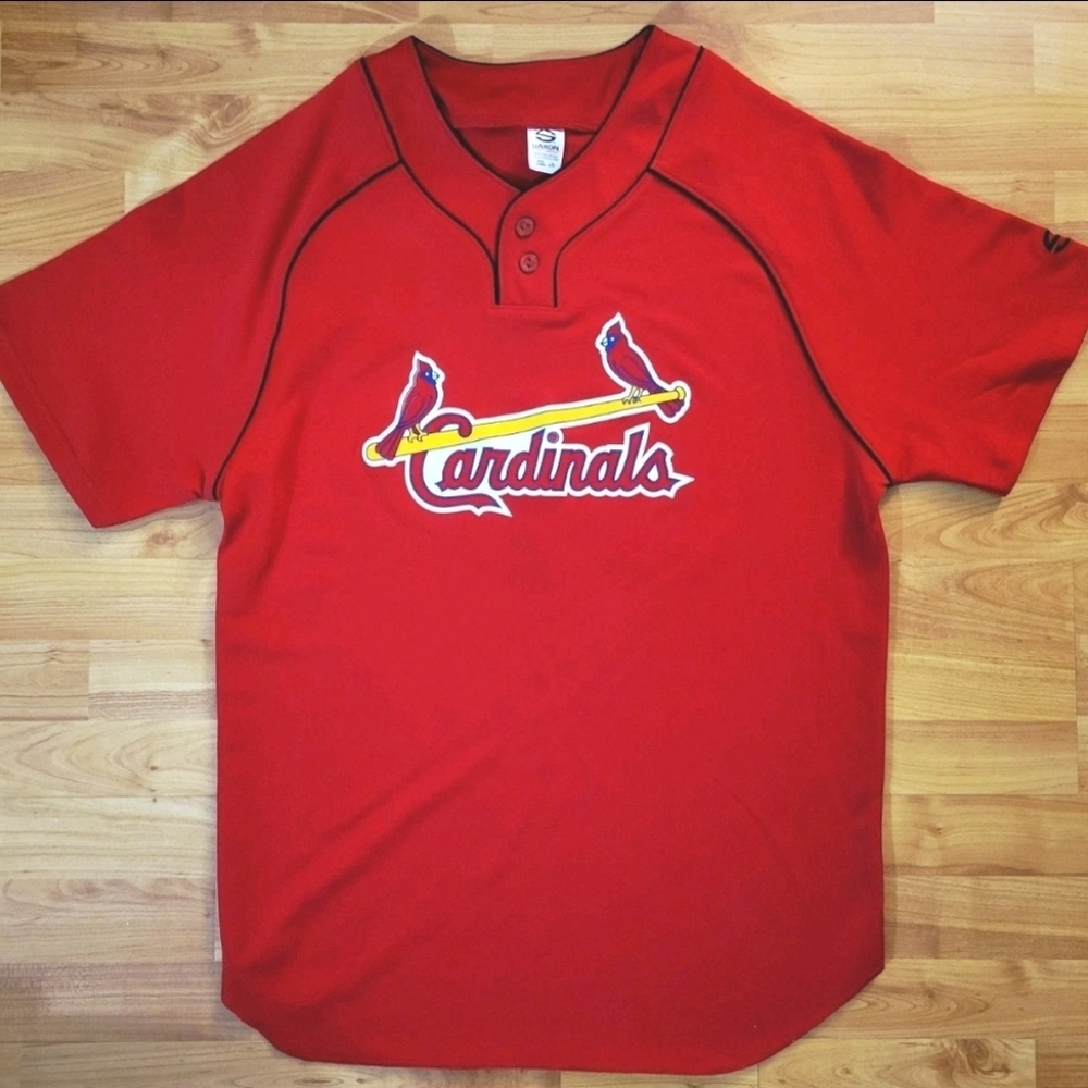St Louis Cardinals MLB The Longest Yard 2005 Movie Promo Red Jersey, Large.